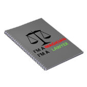 Ich bin Anwalt und kein Zauberer, der sich für die Notizblock (Rechte Seite)