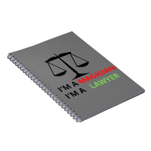 Ich bin Anwalt und kein Zauberer, der sich für die Notizblock (Rechte Seite)