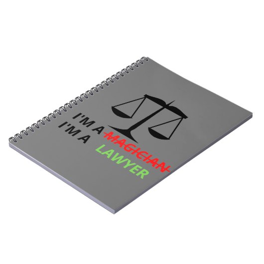 Ich bin Anwalt und kein Zauberer, der sich für die Notizblock (Linke Seite)