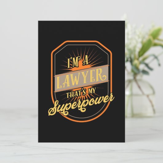 Ich bin Anwältin Einladung (Stehend Vorderseite)