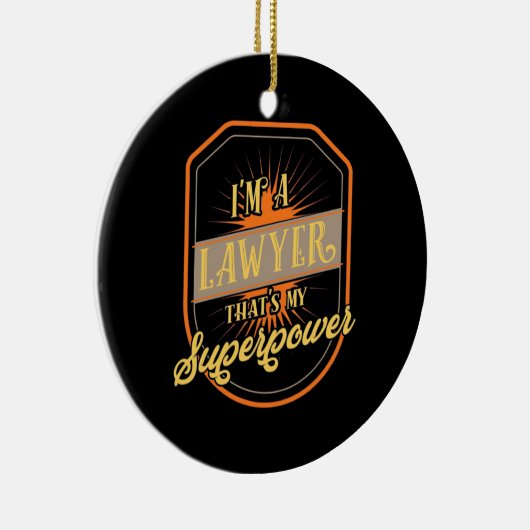 Ich bin Anwältin Keramik Ornament (Rechts)