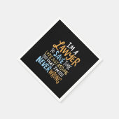 Ich bin Anwältin, um deine Zeit Retten Serviette (Ecke)