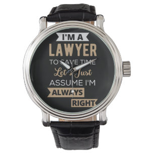 Ich bin Anwältin, um die Zeit Retten Armbanduhr