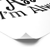 Ich bin Anwältin, um Zeit Retten. Lass uns einfach Fotodruck (Ecke)