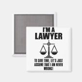 Ich bin Anwältin, um Zeit Retten, nehmen wir einfa Magnet (Vorderseite/Rückseite)