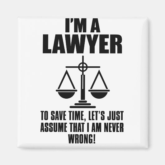 Ich bin Anwältin, um Zeit Retten, nehmen wir einfa Magnet (Vorne)