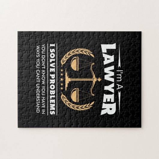 Ich bin Anwältin und löse Probleme Puzzle (Horizontal)