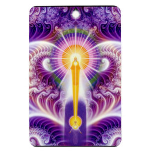 Ich bin Anwesenheits-Fraktal Flexi Magnet