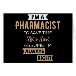 Ich bin Apotheker, um Zeit Retten. Nehmen wir mal 