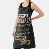 Ich bin Apotheker, um Zeit Retten. Nehmen wir mal Schürze (InSitu)