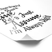 Ich bin Archäologe, um Zeit Retten Fotodruck (Ecke)