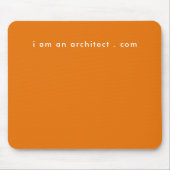 Ich bin Architecture Ihre Website Adresse einfach Mousepad (Vorne)