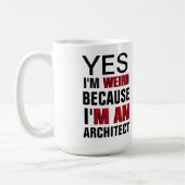 Ich bin Architekt Kaffeetasse (Links)