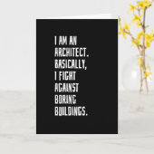 Ich bin Architekt Karte (Gelbe Blume)