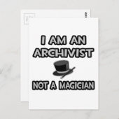 Ich bin Archivar ... Nicht ein Magier Postkarte (Vorne/Hinten)