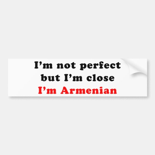 Ich bin armenisch autoaufkleber (Vorne)