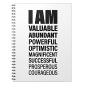 Ich bin Art Cool Text Graphic Opportunity Quote Ar Notizblock (Vorderseite)