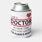 Ich bin Arzt Dosenkühler (Kanne Rückseite)