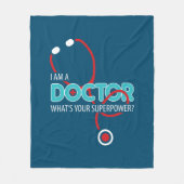 Ich bin Arzt Fleecedecke (Vorderseite)