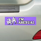 ICH BIN ASEXUAL -.png Autoaufkleber (Auf Auto)