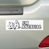 ICH BIN ASEXUAL -.png Autoaufkleber (Auf Auto)