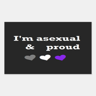 Ich bin asexuell und stolze Aufkleber