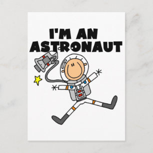 Ich bin Astronautin und Geschenke Postkarte