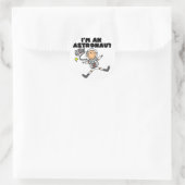 Ich bin Astronautin und Geschenke Runder Aufkleber (Tasche)
