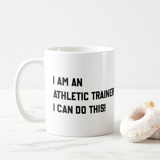 Ich bin Athletiktrainer und kann das! Kaffeetasse (Mit Donut)