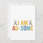 Ich bin Au-some Autismus Funny Autistic Awareness  Einladung (Vorderseite)