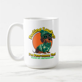Ich bin auch Paw-some! Happy St. Patrick's Day Dog Kaffeetasse