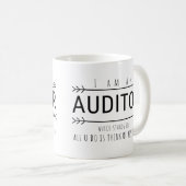 Ich bin Auditor Funny Accountant Kaffeetasse (VorderseiteRechts)