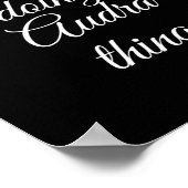 Ich bin Audra Doing Audra Things Funny Birthday Na Poster (Ecke)