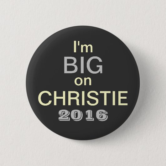Ich bin auf Christie 2016 Knopf GROSS Button (Vorderseite)