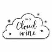 Ich bin auf Cloud 9 Contour Aufkleber (Vorderseite)