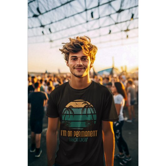 Ich bin auf Dauerurlaub Retro Vacation Vibes T-Shirt