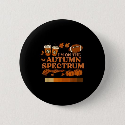 Ich bin auf dem Herbstspektrum-Halloween Button (Vorderseite)