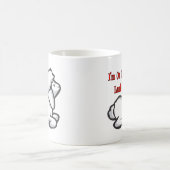 Ich bin auf dem Lamm Kaffeetasse (Mittel)