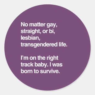 Ich bin auf dem richtigen Weg Baby Runder Aufkleber