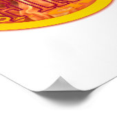 Ich bin auf der FIRE für Christus - Christliches F Poster (Ecke)