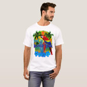 Ich bin auf der Insel Time Tropical Beach T-Shirt (Vorne ganz)