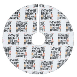 "Ich bin auf der Liste der Ungläubigen und liebe e Polyester Weihnachtsbaumdecke