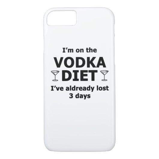 Ich bin auf der Vodka-Diät Case-Mate iPhone Hülle (Rückseite)