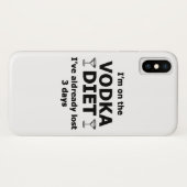 Ich bin auf der Vodka-Diät Case-Mate iPhone Hülle (Rückseite (Horizontal))