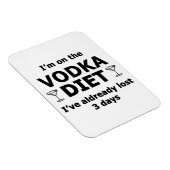 Ich bin auf der Vodka-Diät Magnet (Rechte Seite)