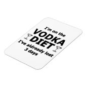 Ich bin auf der Vodka-Diät Magnet (Linke Seite)