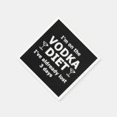 Ich bin auf der Vodka-Diät Serviette (Ecke)