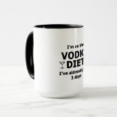 Ich bin auf der Vodka-Diät Tasse (Vorderseite Links)