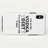 Ich bin auf der Wodka-Diät Case-Mate iPhone Hülle (Rückseite (Horizontal))