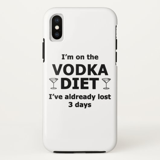 Ich bin auf der Wodka-Diät Case-Mate iPhone Hülle (Rückseite)